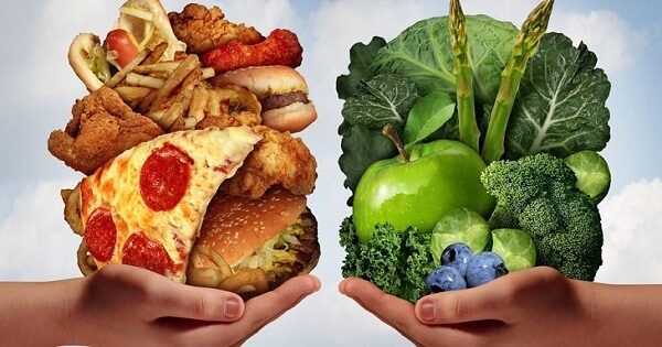 ماالفرق بين الغذاء الصحي والغير صحي؟